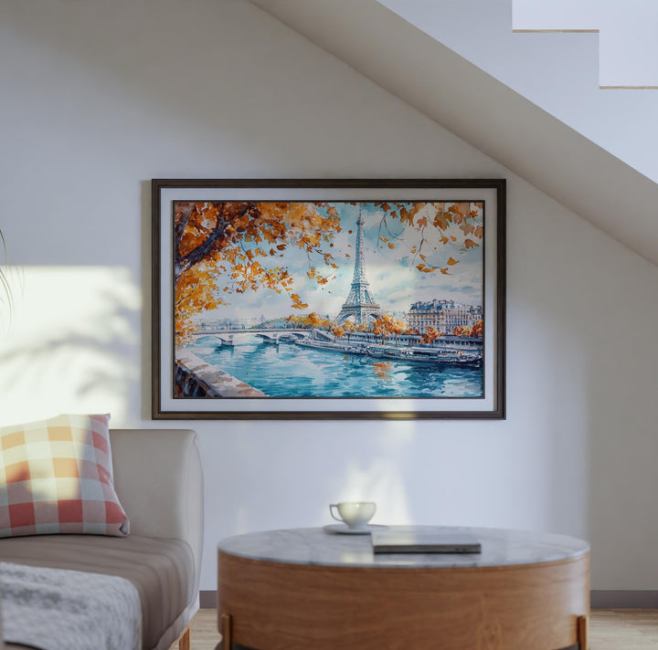 Paris watercolor poster Wall Art Paris Wall Hanging Home Décor Paris Gift Art Lovers France Wall Art