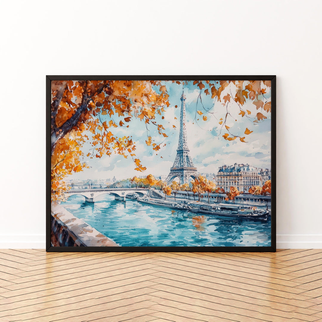 Paris watercolor poster Wall Art Paris Wall Hanging Home Décor Paris Gift Art Lovers France Wall Art