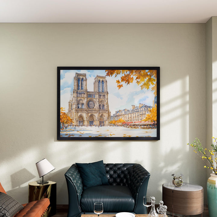 Reims watercolor poster Wall Art Reims Wall Hanging Home Décor Reims Gift Art Lovers France Wall Art