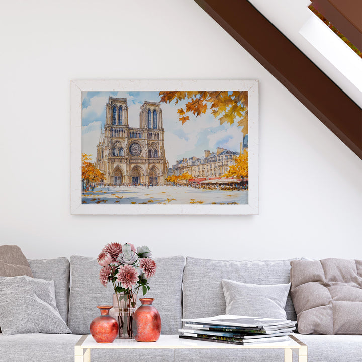 Reims watercolor poster Wall Art Reims Wall Hanging Home Décor Reims Gift Art Lovers France Wall Art