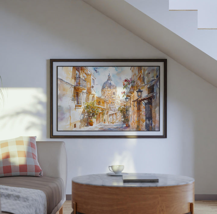 Alicante watercolor poster Wall Art Alicante Wall Hanging Home Décor Alicante Gift Art Lovers Spain Wall Art