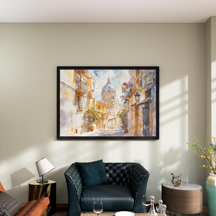 Alicante watercolor poster Wall Art Alicante Wall Hanging Home Décor Alicante Gift Art Lovers Spain Wall Art