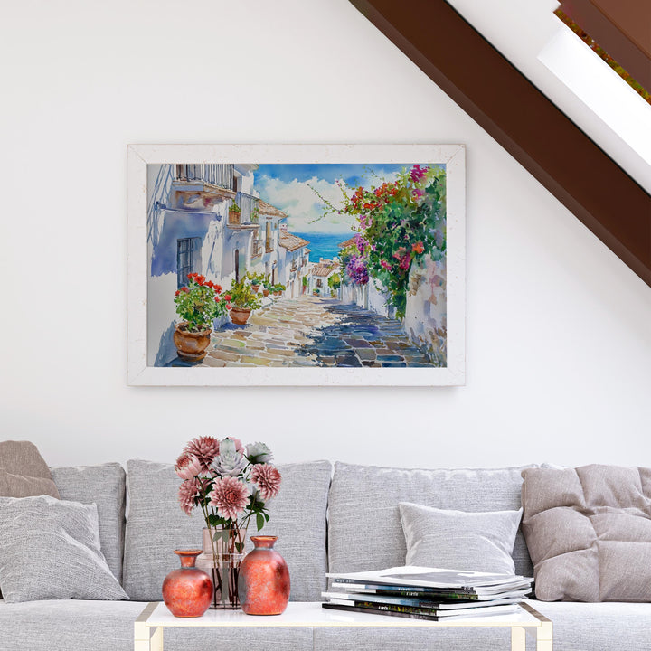 Estepona watercolor poster Wall Art Estepona Wall Hanging Home Décor Estepona Gift Art Lovers Spain Wall Art