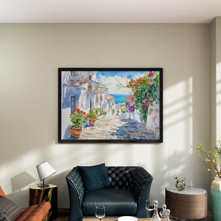 Estepona watercolor poster Wall Art Estepona Wall Hanging Home Décor Estepona Gift Art Lovers Spain Wall Art