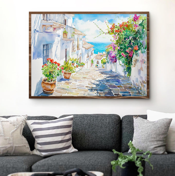 Estepona watercolor poster Wall Art Estepona Wall Hanging Home Décor Estepona Gift Art Lovers Spain Wall Art