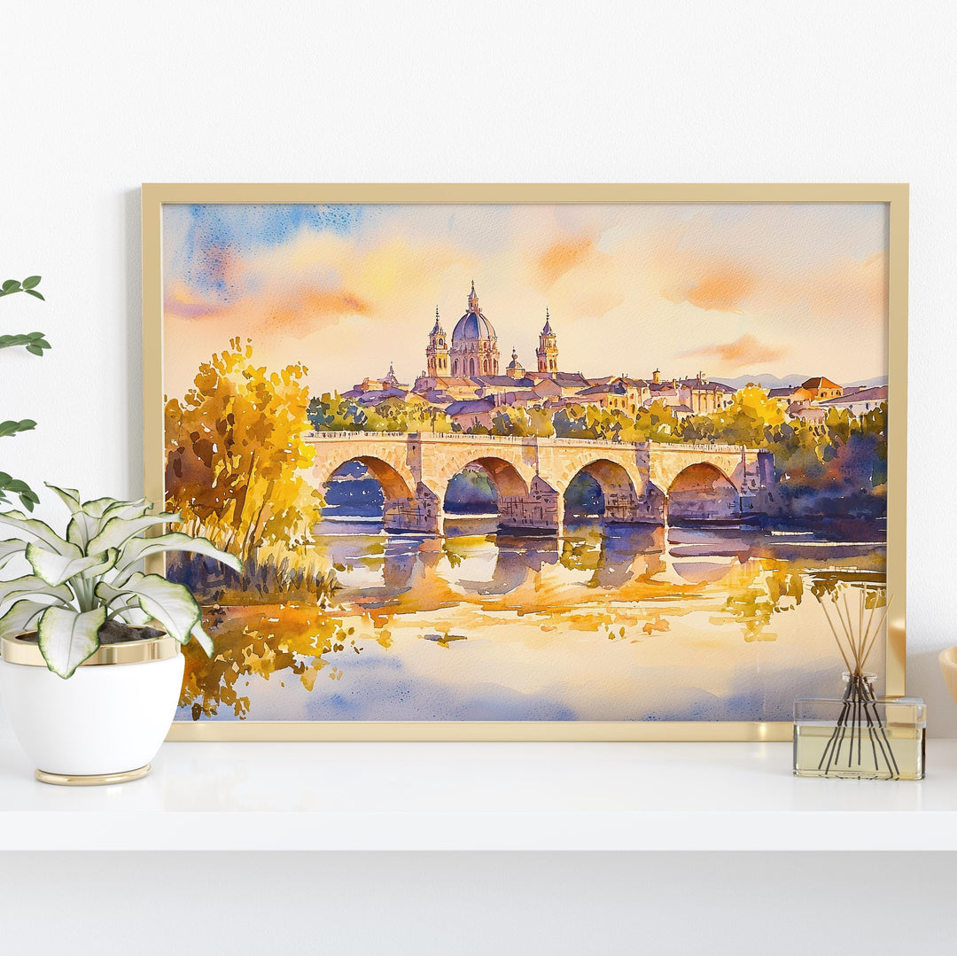 Salamanca watercolor poster Wall Art Salamanca Wall Hanging Home Décor Salamanca Gift Art Lovers Spain Wall Art