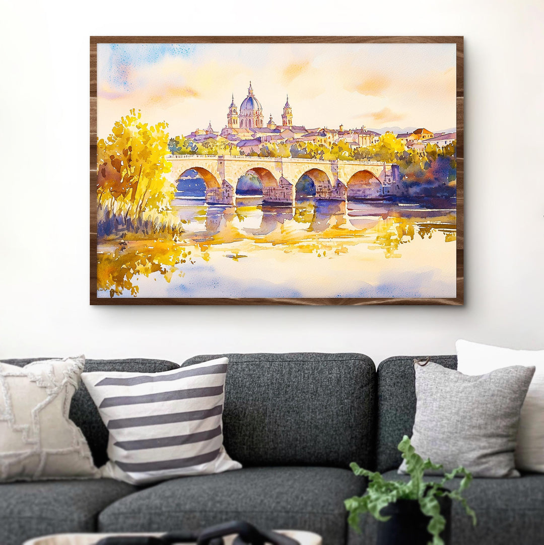 Salamanca watercolor poster Wall Art Salamanca Wall Hanging Home Décor Salamanca Gift Art Lovers Spain Wall Art