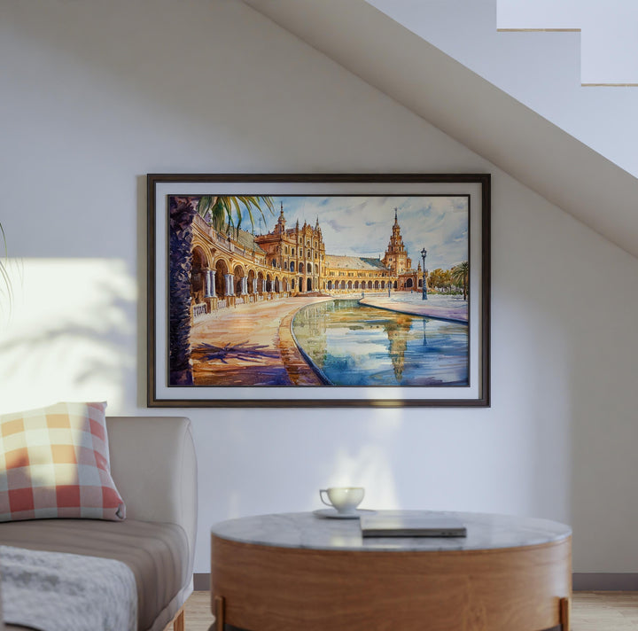Seville watercolor poster Wall Art Seville Wall Hanging Home Décor Seville Gift Art Lovers Spain Wall Art