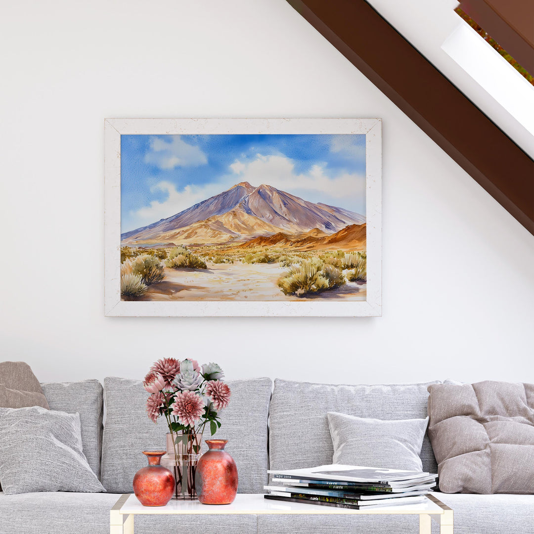 Teide National Park watercolor poster Wall Art Teide National Park Wall Hanging Home Décor Teide National Park Gift Art Lovers Spain Art