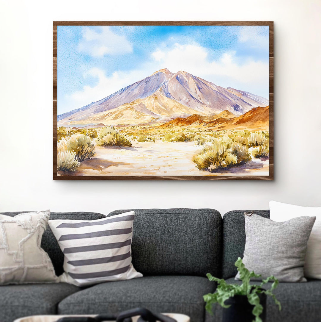 Teide National Park watercolor poster Wall Art Teide National Park Wall Hanging Home Décor Teide National Park Gift Art Lovers Spain Art