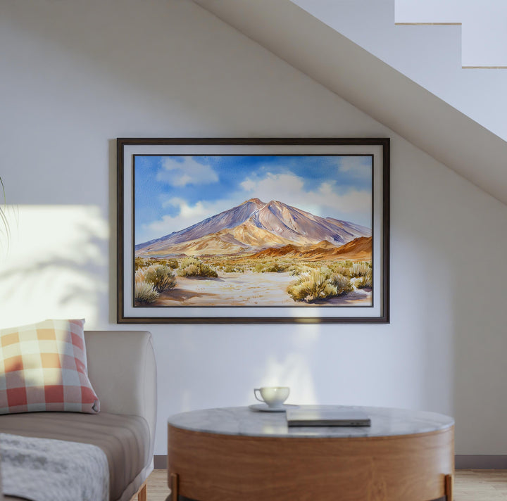 Teide National Park watercolor poster Wall Art Teide National Park Wall Hanging Home Décor Teide National Park Gift Art Lovers Spain Art