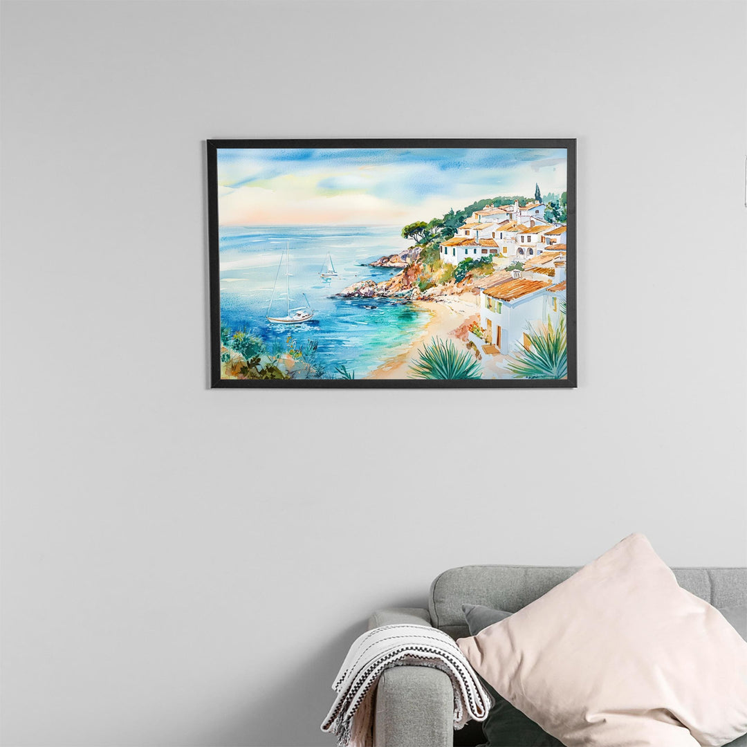 Costa Brava watercolor poster Wall Art Costa Brava Wall Hanging Home Décor Costa Brava Gift Art Lovers Spain Wall Art