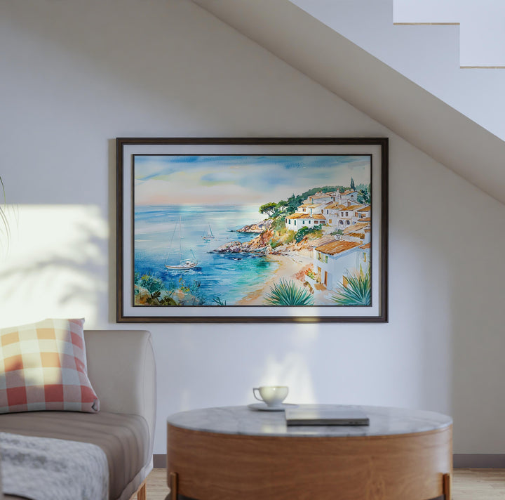 Costa Brava watercolor poster Wall Art Costa Brava Wall Hanging Home Décor Costa Brava Gift Art Lovers Spain Wall Art