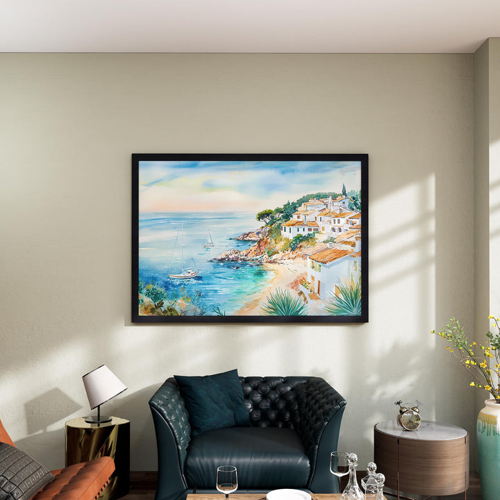 Costa Brava watercolor poster Wall Art Costa Brava Wall Hanging Home Décor Costa Brava Gift Art Lovers Spain Wall Art