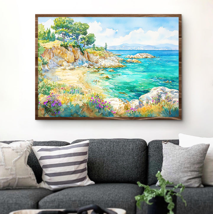 Halkidiki watercolor poster Wall Art Halkidiki Wall Hanging Home Décor Halkidiki Gift Art Lovers Greece Wall Art