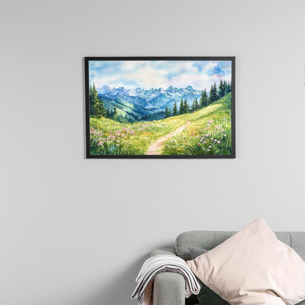 Stoos watercolor poster Wall Art Stoos Wall Hanging Home Décor Stoos Gift Art Lovers Switzerland Wall Art