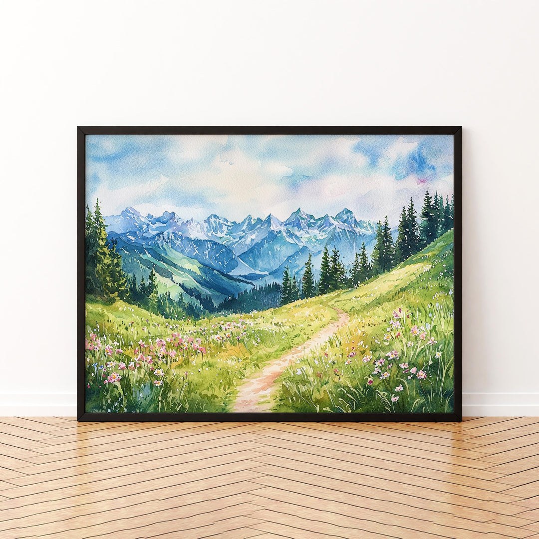Stoos watercolor poster Wall Art Stoos Wall Hanging Home Décor Stoos Gift Art Lovers Switzerland Wall Art