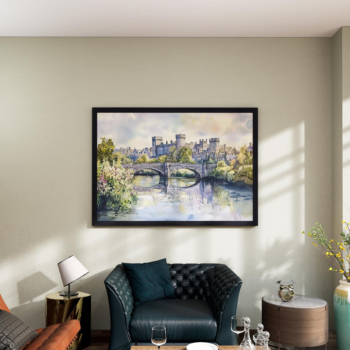 Kilkenny watercolor poster Wall Art Kilkenny Wall Hanging Home Décor Kilkenny Gift Art Lovers Ireland Wall Art