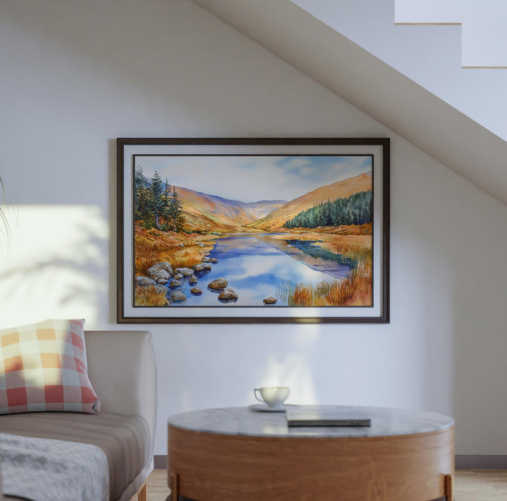Wicklow Mountains watercolor poster Wall Art Wicklow Mountains Wall Hanging Home Décor Wicklow Mountains Gift Art Lovers Ireland Wall Art