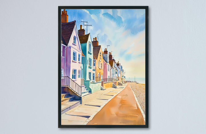 Aldeburgh watercolor poster Wall Art Aldeburgh Wall Hanging Home Décor Aldeburgh Gift Art Lovers England Wall Art