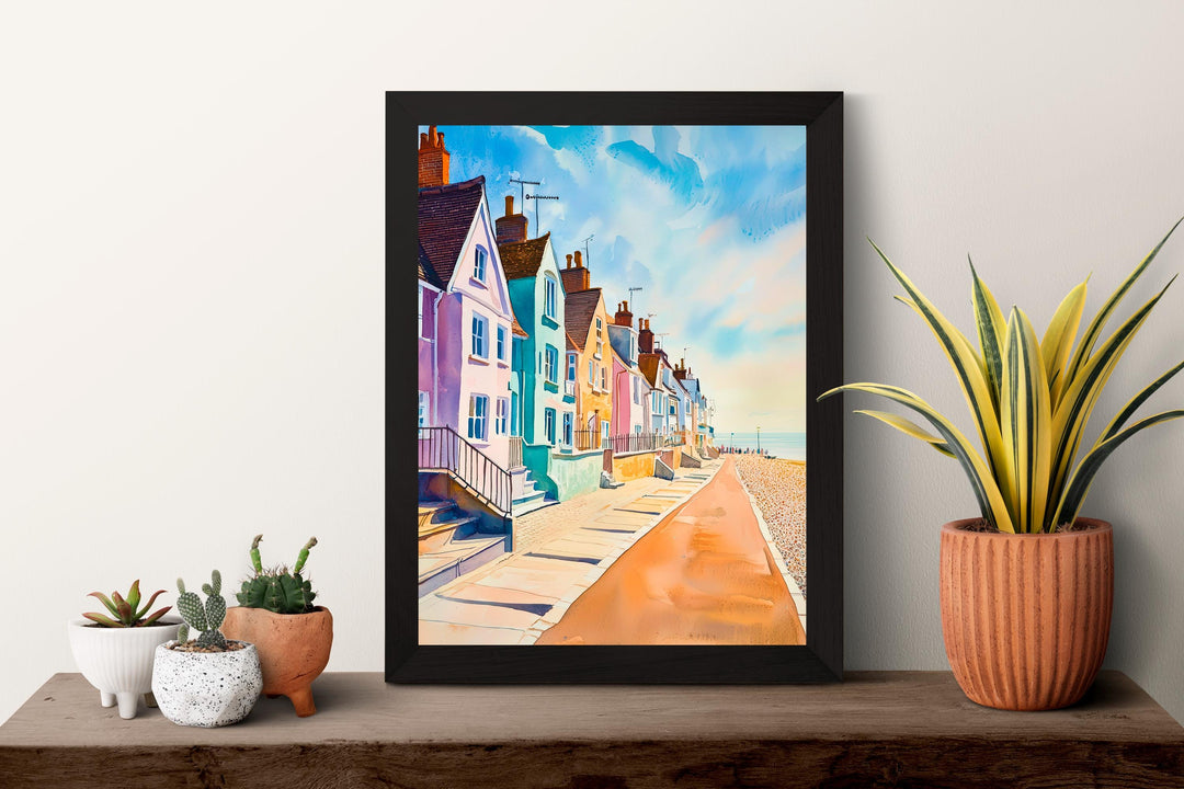 Aldeburgh watercolor poster Wall Art Aldeburgh Wall Hanging Home Décor Aldeburgh Gift Art Lovers England Wall Art