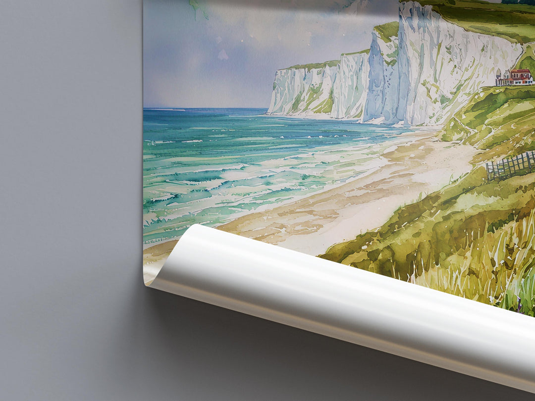 Dover watercolor poster Wall Art Dover Wall Hanging Home Décor Dover Gift Art Lovers England Wall Art