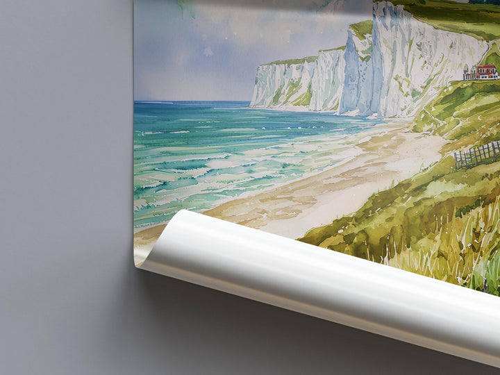 Dover watercolor poster Wall Art Dover Wall Hanging Home Décor Dover Gift Art Lovers England Wall Art