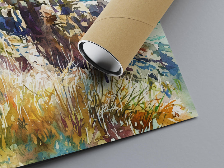 Portland watercolor poster Wall Art Portland Wall Hanging Home Décor Portland Gift Art Lovers Maine Wall Art