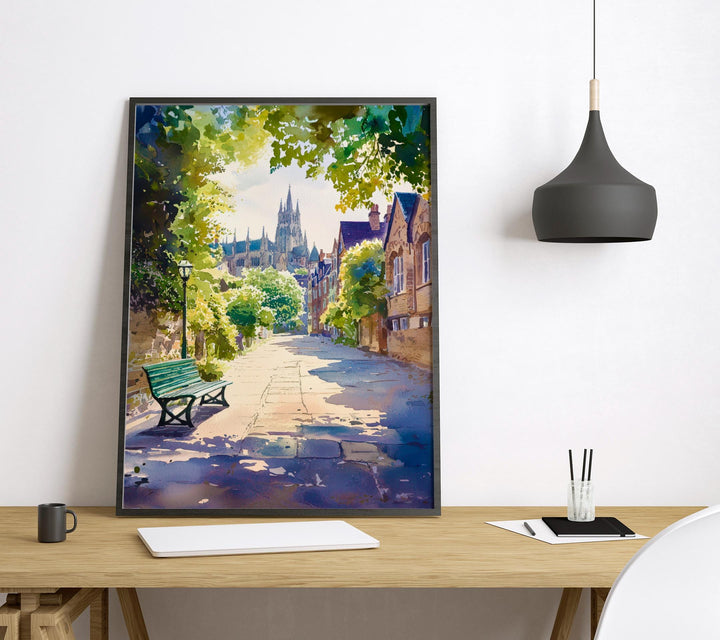 Winchester watercolor poster Wall Art Winchester Wall Hanging Home Décor Winchester Gift Art Lovers England Art Lover Gift