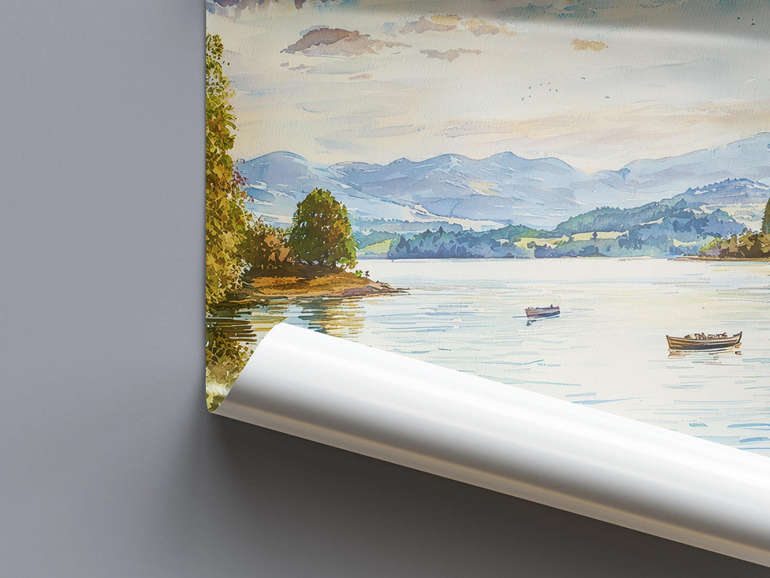 Windermere watercolor poster Wall Art Windermere Wall Hanging Home Décor Windermere Gift Art Lovers England Art Lover Gift