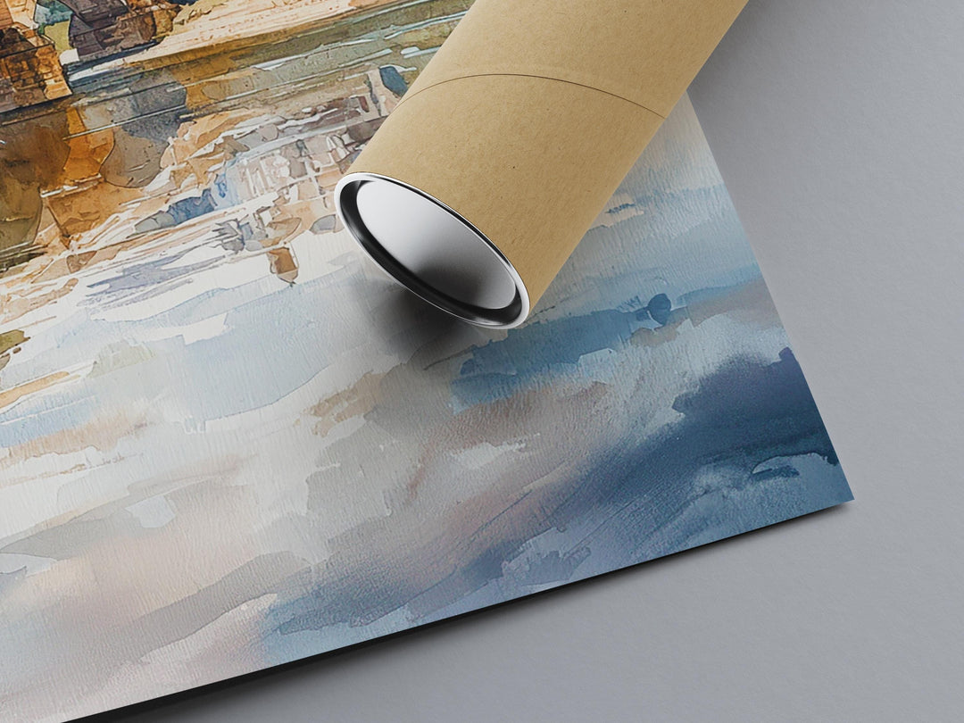 Berwick watercolor poster Wall Art Berwick Wall Hanging Home Décor Berwick Gift Art Lovers England Wall Art