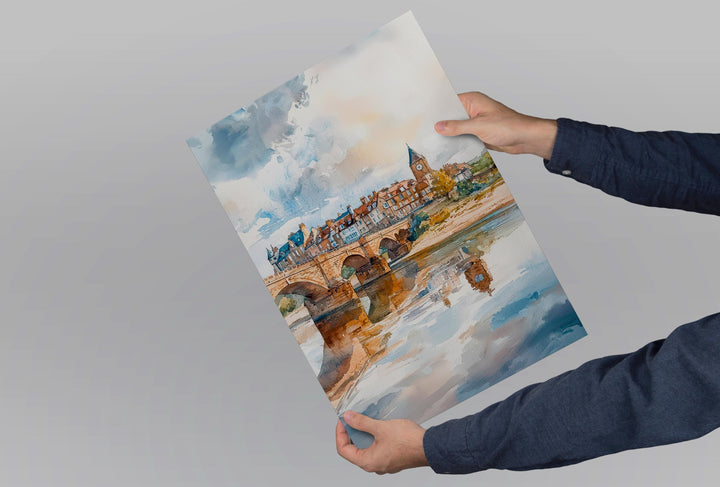 Berwick watercolor poster Wall Art Berwick Wall Hanging Home Décor Berwick Gift Art Lovers England Wall Art