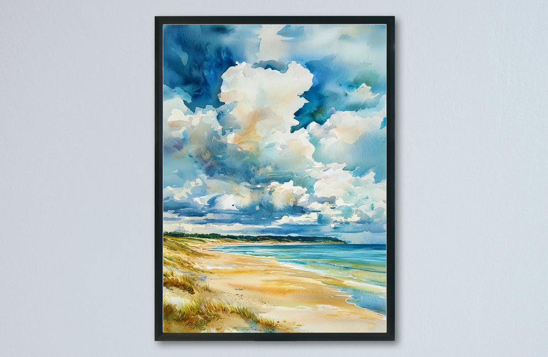 Beadnell watercolor poster Wall Art Beadnell Wall Hanging Home Décor Beadnell Gift Art Lovers England Wall Art