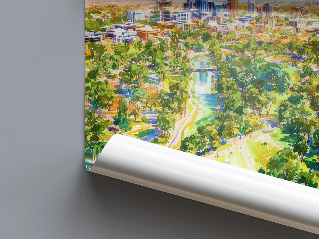 Adelaide watercolor poster Wall Art Adelaide Wall Hanging Home Décor Adelaide Gift Art Lovers Australia Wall Art
