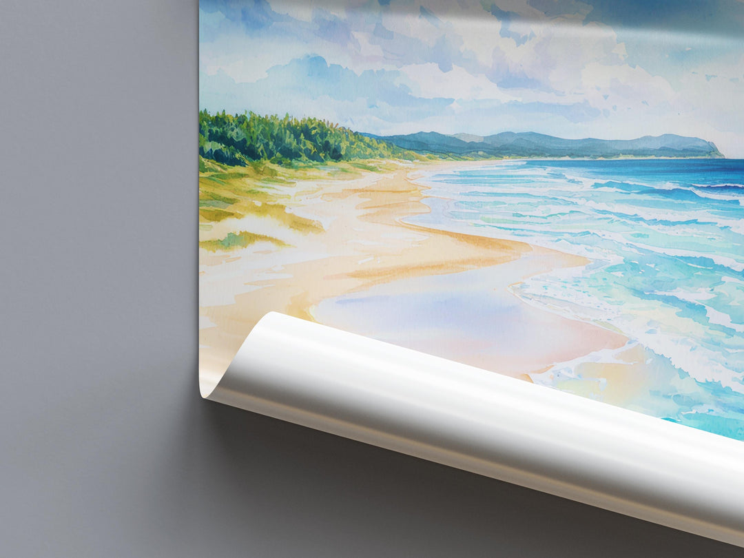 Fraser Island watercolor poster Wall Art Fraser Is Wall Hanging Home Décor Fraser Is Gift Art Lovers Australia Wall Art