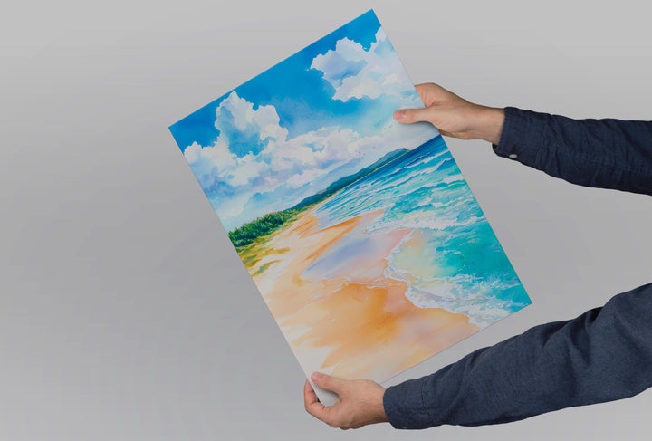 Fraser Island watercolor poster Wall Art Fraser Is Wall Hanging Home Décor Fraser Is Gift Art Lovers Australia Wall Art