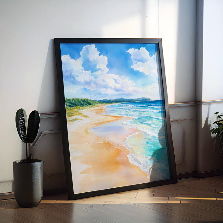 Fraser Island watercolor poster Wall Art Fraser Is Wall Hanging Home Décor Fraser Is Gift Art Lovers Australia Wall Art