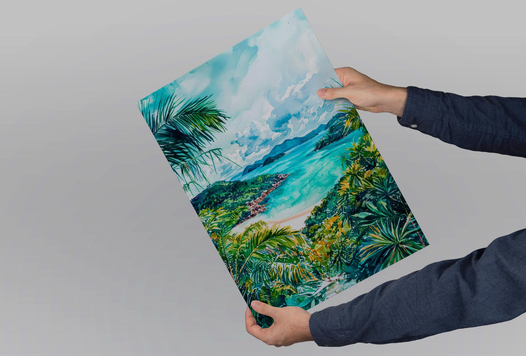 Whitsunday Islands Watercolor Poster Wall Art Australia Wall Hanging Home Décor Whitsunday Islands Gift Art Lovers Australia Art Lover Gift