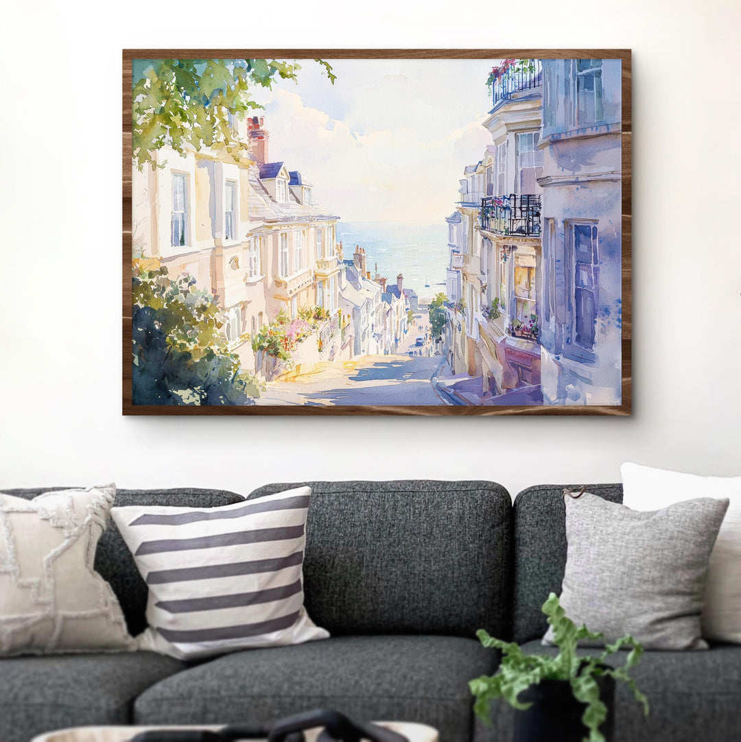 Brighton Watercolor Poster Landscape Wall Art Brighton Wall Hanging Home Décor Brighton Gift Art Lovers United Kingdom Wall Art