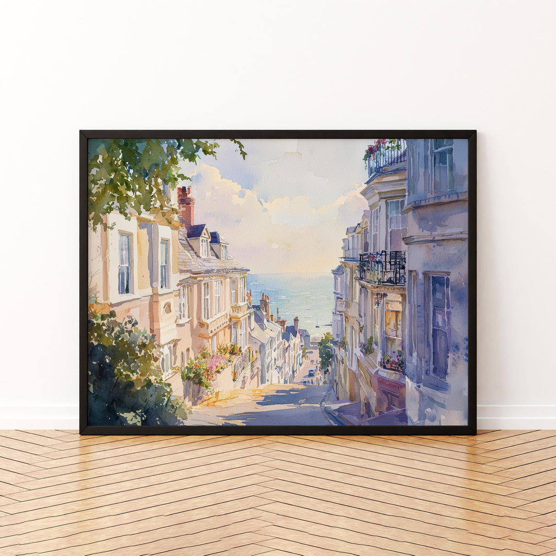 Brighton Watercolor Poster Landscape Wall Art Brighton Wall Hanging Home Décor Brighton Gift Art Lovers United Kingdom Wall Art
