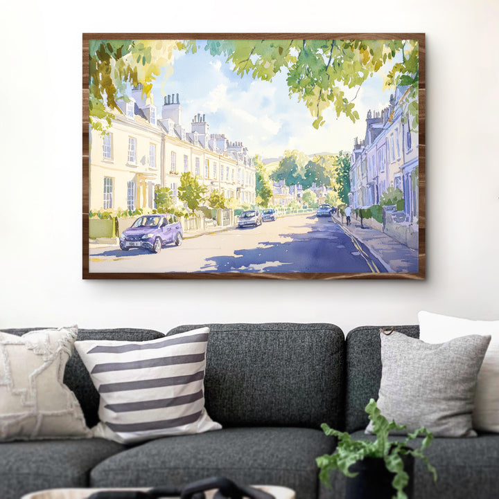 Cheltenham Watercolor Poster Landscape Wall Art Cheltenham Wall Hanging Home Décor Cheltenham Gift Art Lovers United Kingdom Wall Art