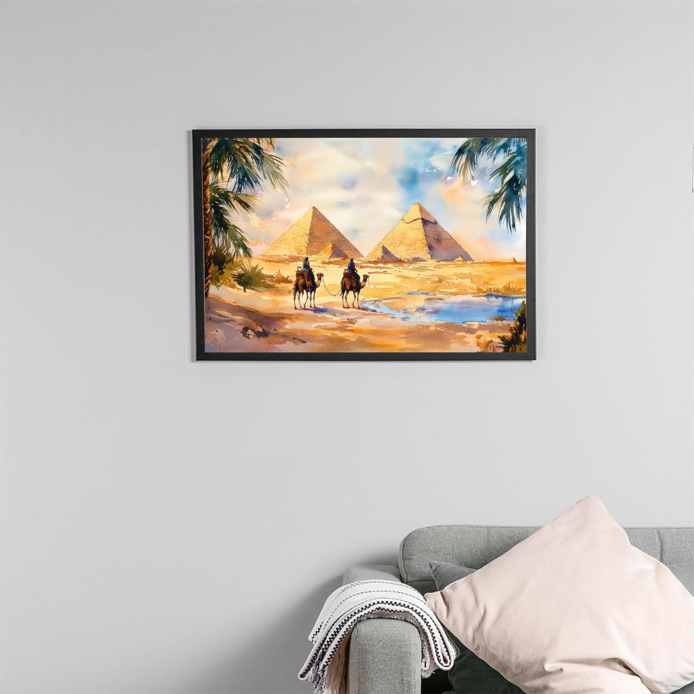 Cairo Watercolor Poster Landscape Wall Art Cairo Wall Hanging Home Décor Cairo Gift Art Lovers Egypt Wall Art