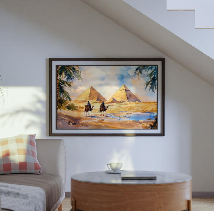 Cairo Watercolor Poster Landscape Wall Art Cairo Wall Hanging Home Décor Cairo Gift Art Lovers Egypt Wall Art