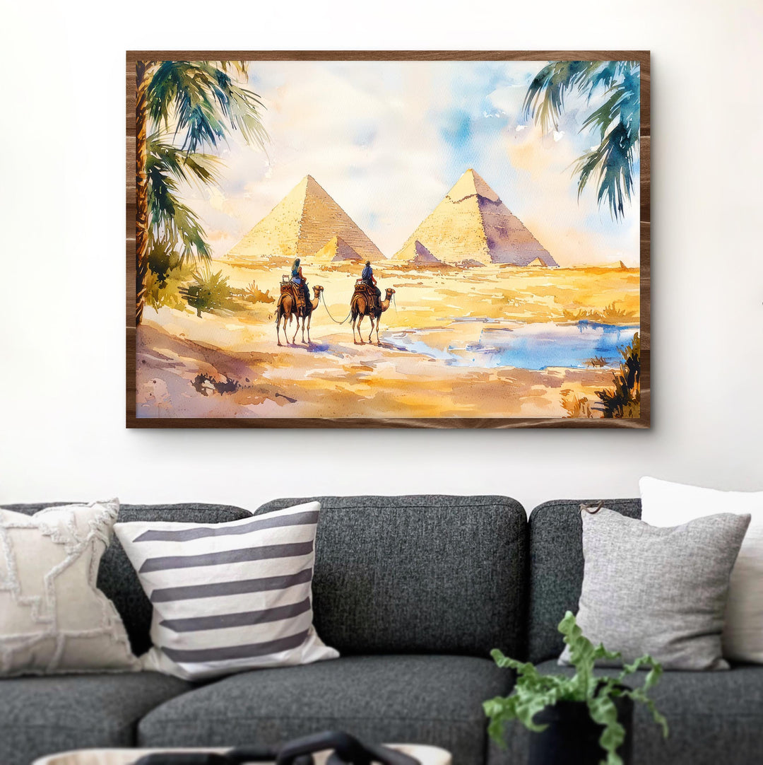 Cairo Watercolor Poster Landscape Wall Art Cairo Wall Hanging Home Décor Cairo Gift Art Lovers Egypt Wall Art