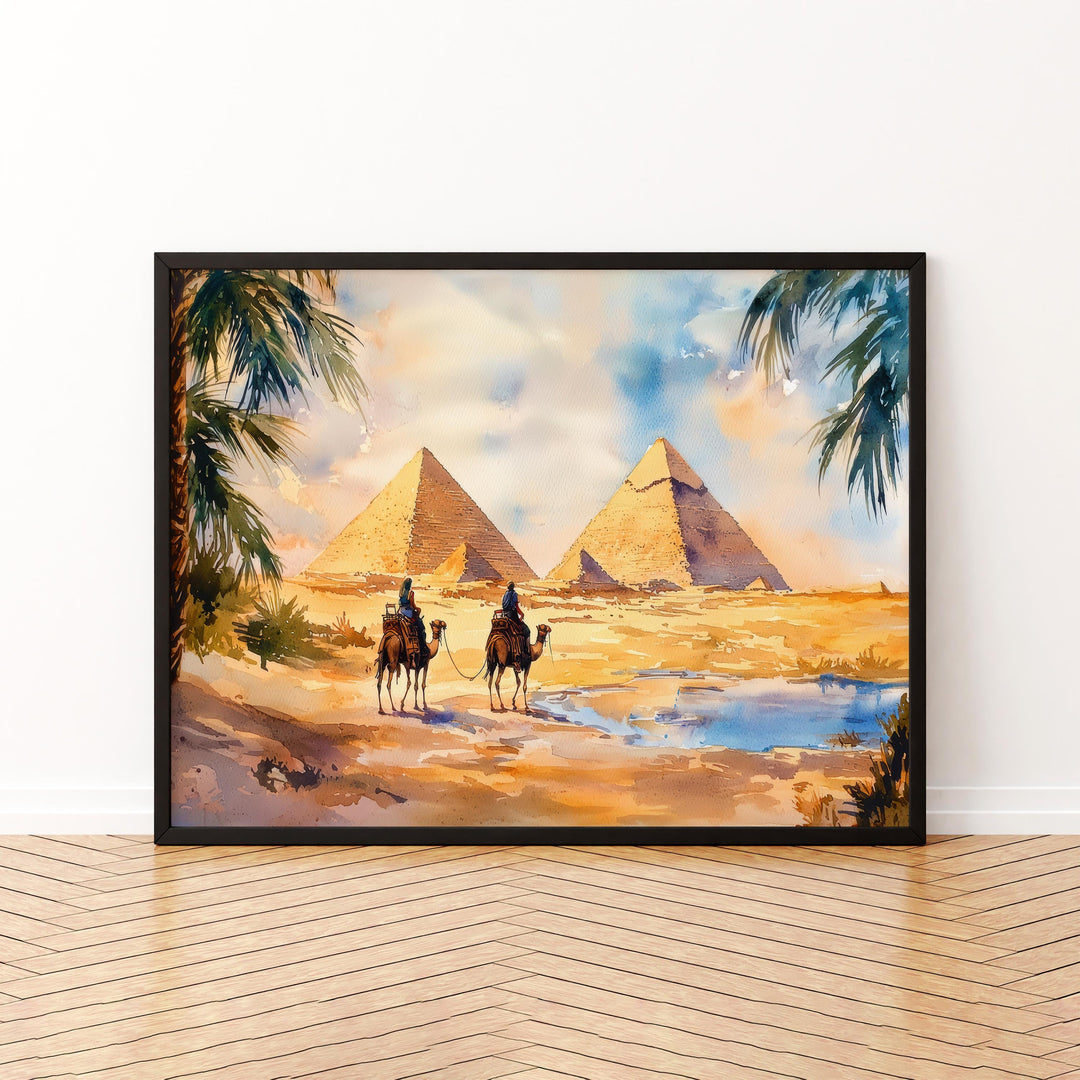 Cairo Watercolor Poster Landscape Wall Art Cairo Wall Hanging Home Décor Cairo Gift Art Lovers Egypt Wall Art