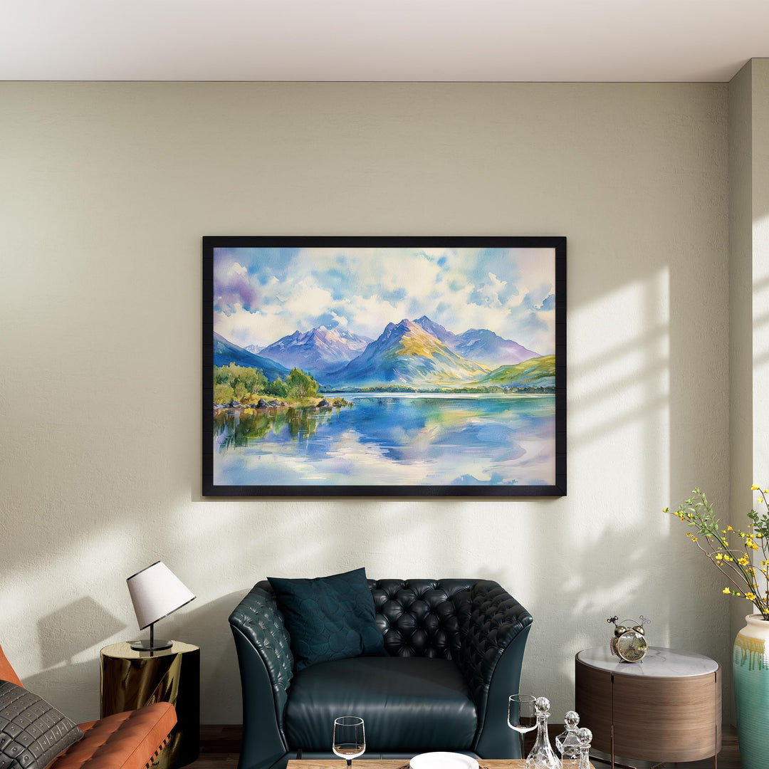 Ben Nevis Watercolor Poster Landscape Wall Art Ben Nevis Wall Hanging Home Décor Ben Nevis Gift Art Lovers Scotland Wall Art