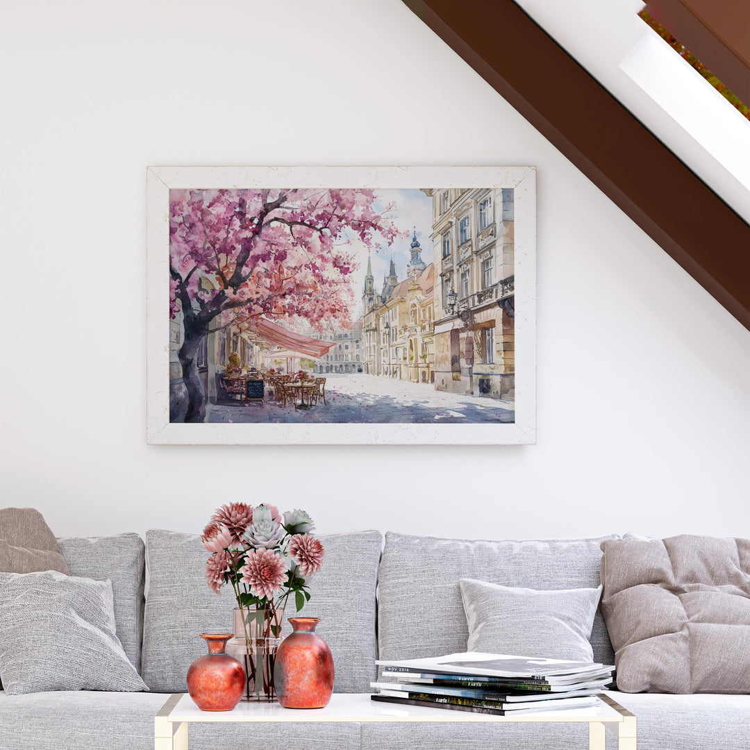 Vienna Watercolor Poster Landscape Wall Art Vienna Wall Hanging Home Décor Vienna Gift Art Lovers Austria Wall Art