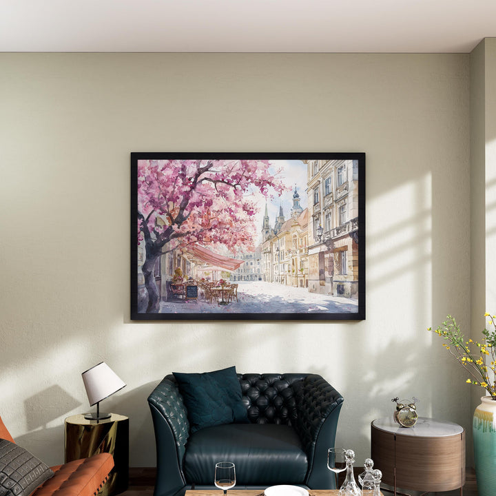 Vienna Watercolor Poster Landscape Wall Art Vienna Wall Hanging Home Décor Vienna Gift Art Lovers Austria Wall Art