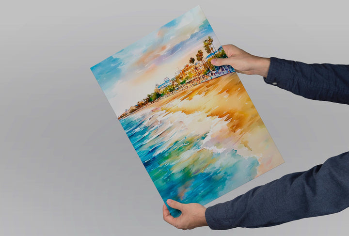 St Kilda Beach watercolor poster Wall Art St Kilda Beach Wall Hanging Home Décor St Kilda Beach Gift Art Lovers Australia Art Lover Gift