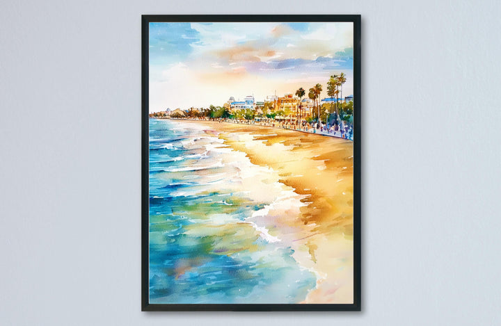 St Kilda Beach watercolor poster Wall Art St Kilda Beach Wall Hanging Home Décor St Kilda Beach Gift Art Lovers Australia Art Lover Gift